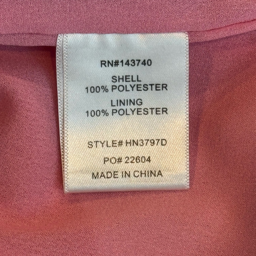 Hyacinth House Mitzi Mini Dress Pink Geo XL NWT Bell Sleeve - Picture 12 of 12